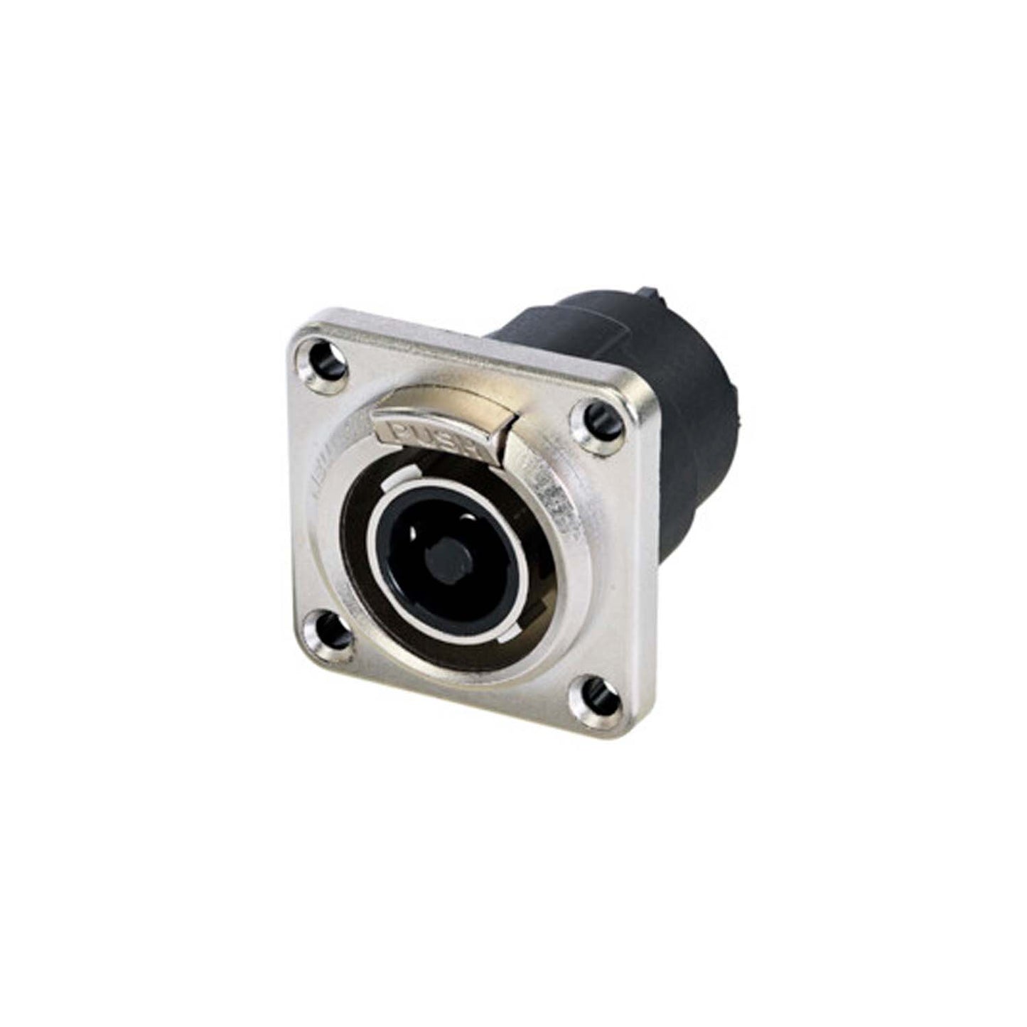 NEUTRIK® speakON®, splashproof IP54 , 4-pole , metal-, Soldering-lizdas jungtis, sidabrinis plated contact(s), Type G, nickel