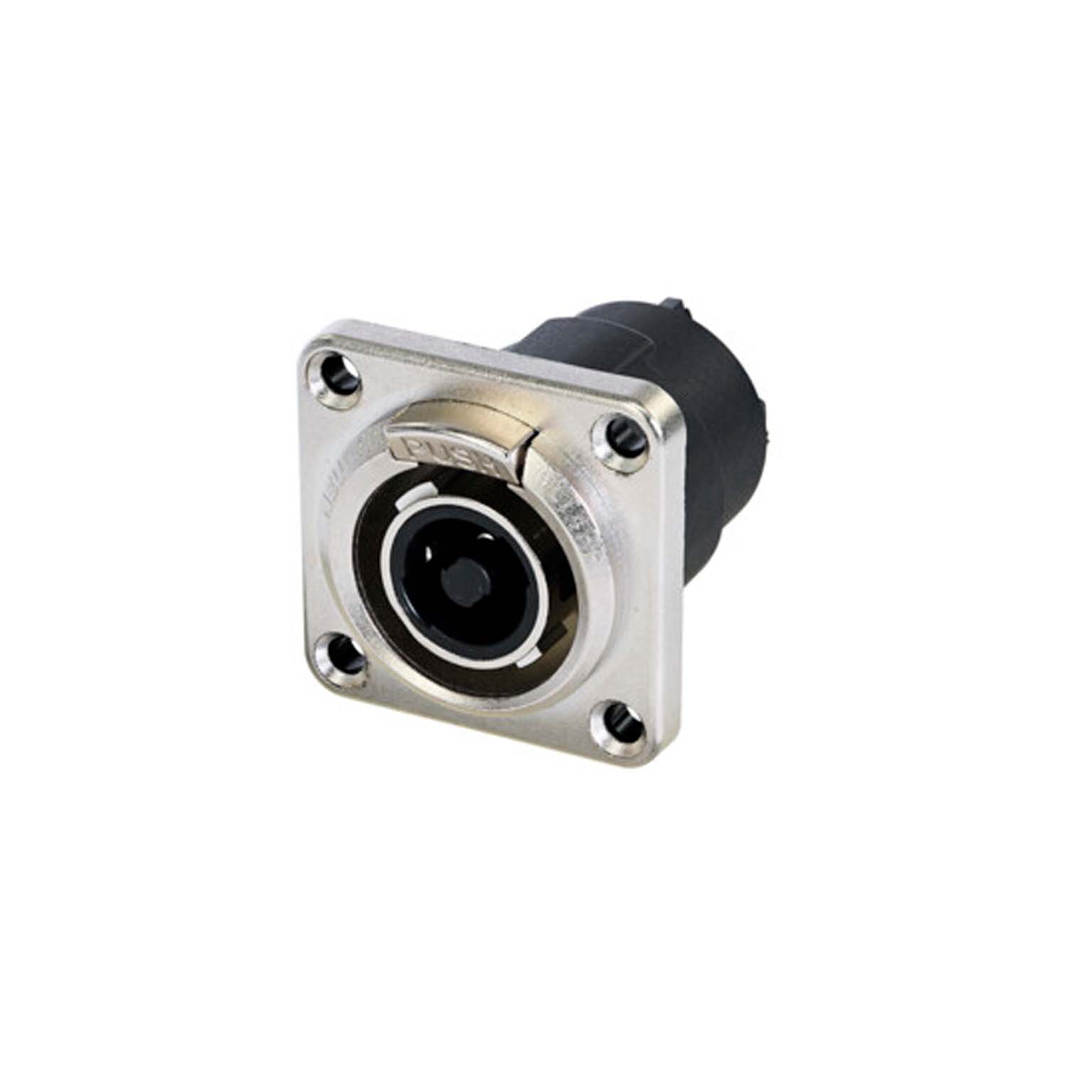 NEUTRIK® speakON®, splashproof IP54 , 4-pole , metal-, Soldering-lizdas jungtis, sidabrinis plated contact(s), Type G, nickel