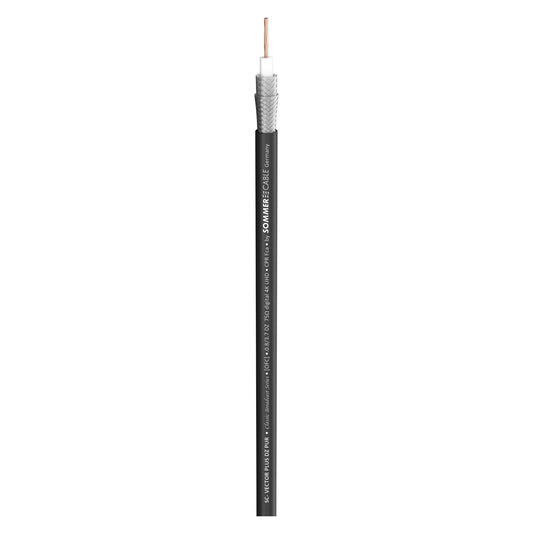 SDI kabelis 12G SC-Vector Plus 0.8L/3.7; 1 x 0,80; PUR Ø 6,10 mm; juodas - 100 m ritė