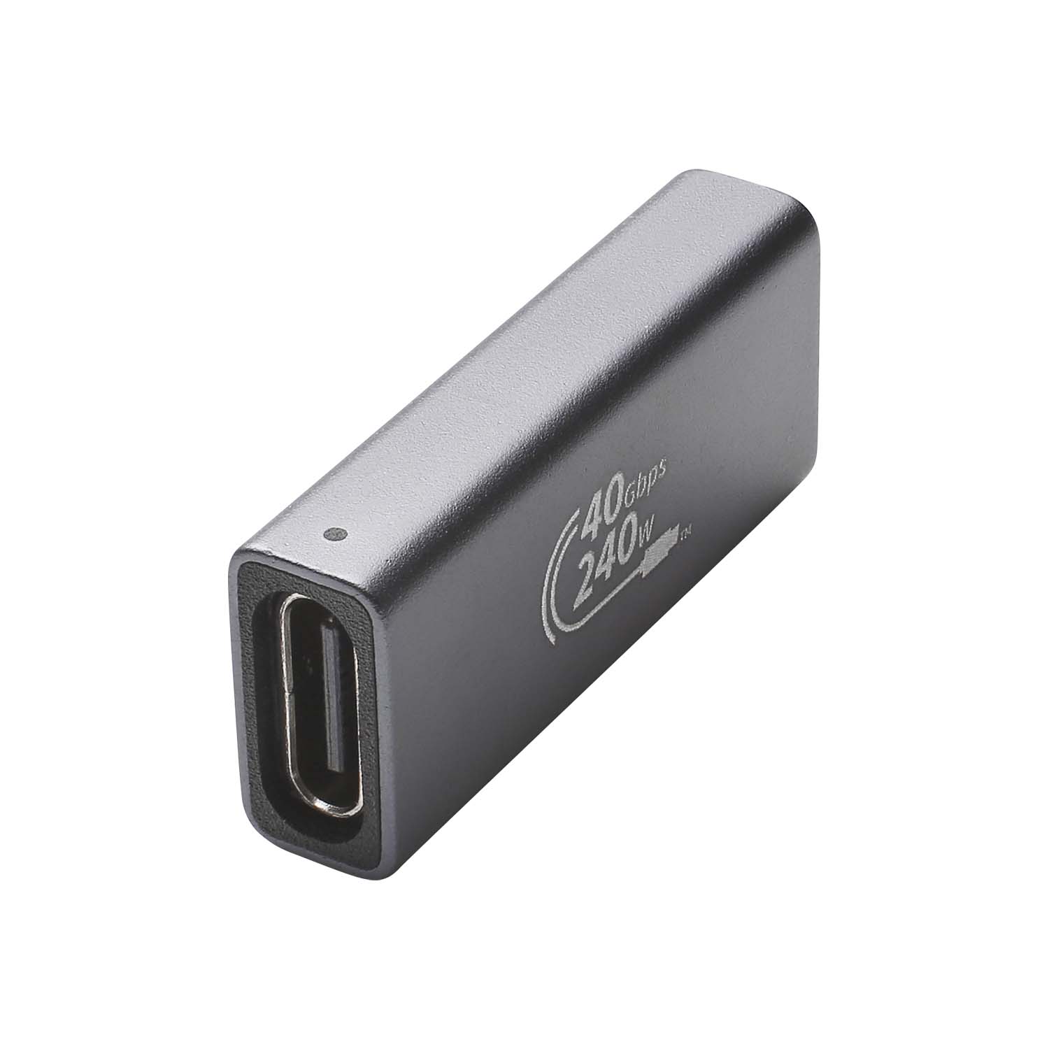 Adapter USB-C | USB 3.2 C lizdas/USB 3.2 C lizdas tiesi, juodas