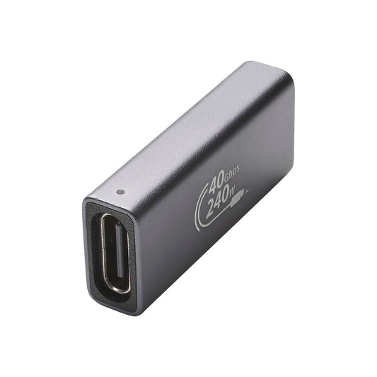 Adapter USB-C | USB 3.2 C lizdas/USB 3.2 C lizdas tiesi, juodas