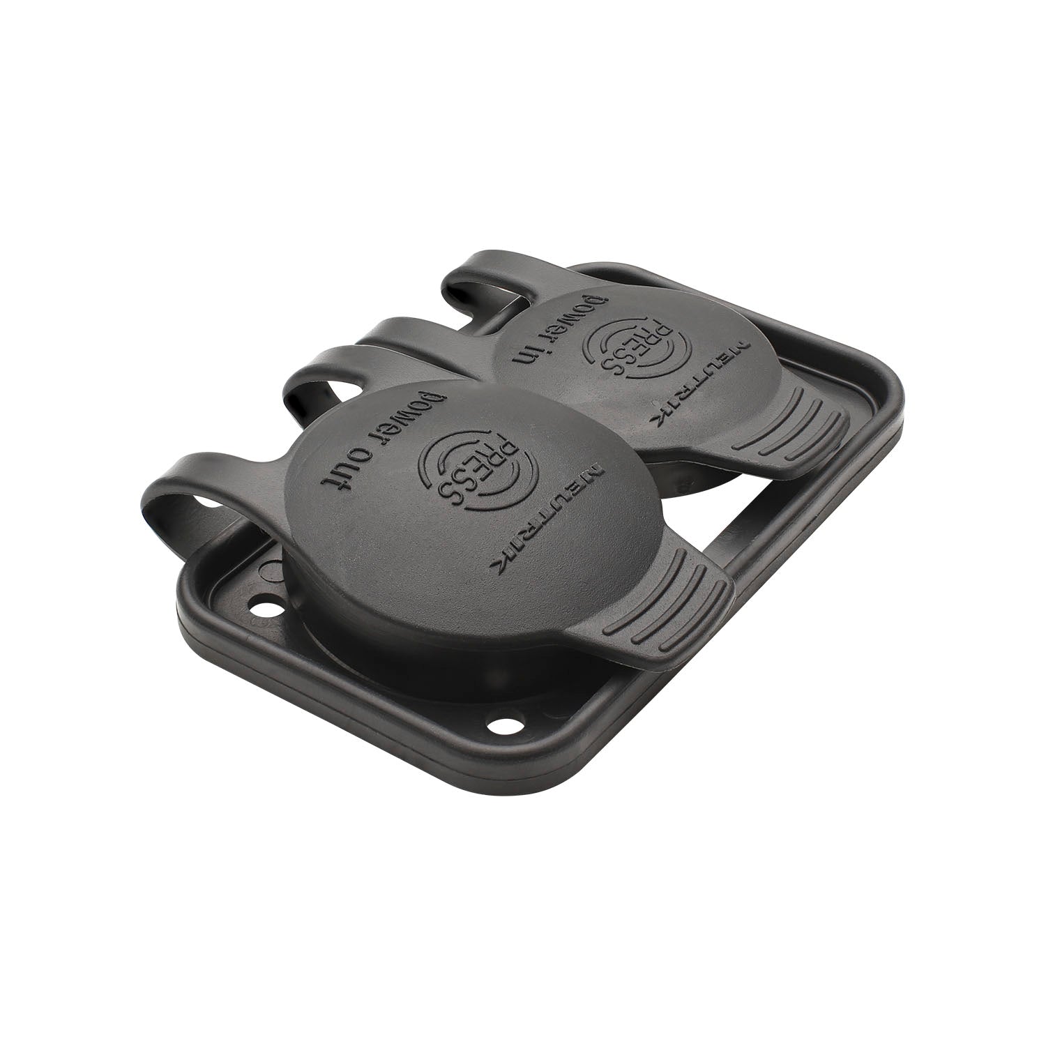 NEUTRIK® Sealing cap, Duplex IP65, PU: 10 pcs. for powerCON® TRUE1 duplex panel jungtis, juodas