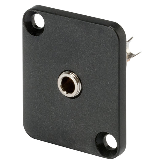 HICON jack (2,5mm), 3-pole , metal-, Soldering-lizdas jungtis, nickel plated contact(s), Type D, juodas