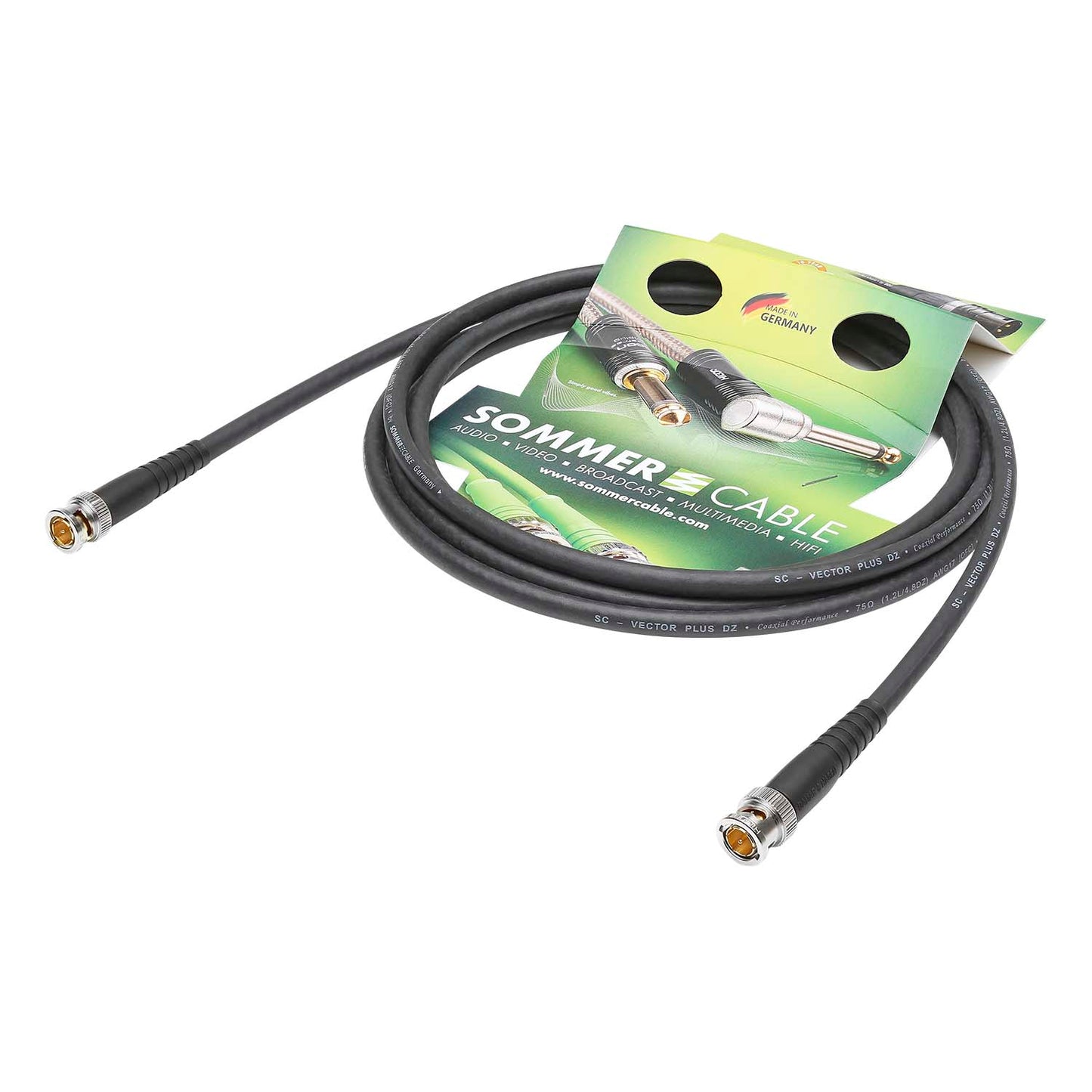 Video-patch cable hd-sdi (hdtv) SC-Vector 1.2/4.8 DZ, 1 x 0,88 mm² | BNC / BNC, HICON