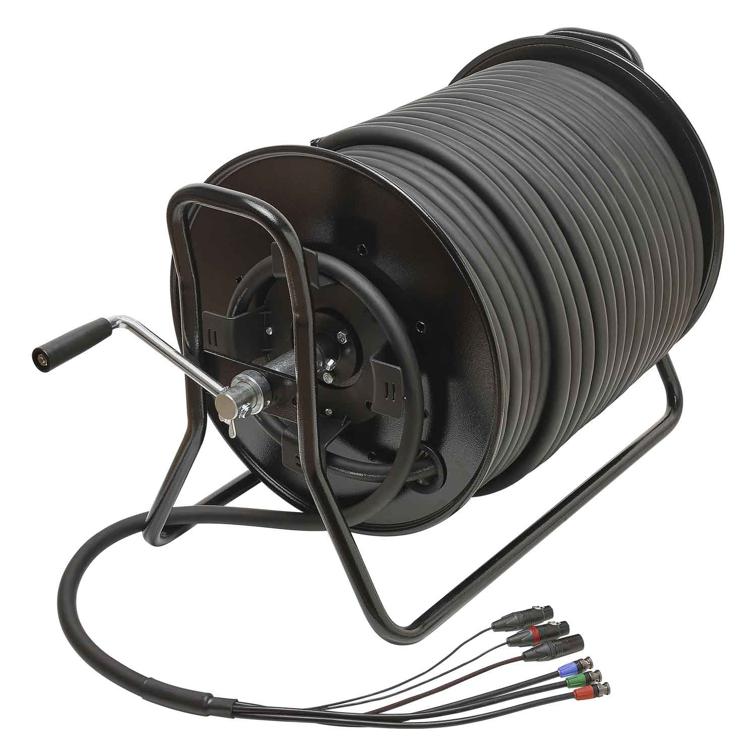 Hybrid cabel | 3 x BNC + 2 x XLR 3-pole + XLR 4-pole male / 3 x BNC + 2 x XLR 3-pole + XLR 4-pole female, NEUTRIK®