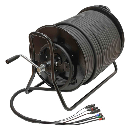 Hybrid cabel | 3 x BNC + 2 x XLR 3-pole + XLR 4-pole male / 3 x BNC + 2 x XLR 3-pole + XLR 4-pole female, NEUTRIK®