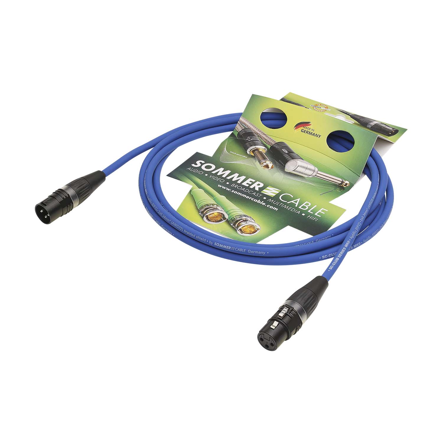 Mikrofono kabelis Club Series MKII, 2 x 0,34 mm² | XLR / XLR, HICON