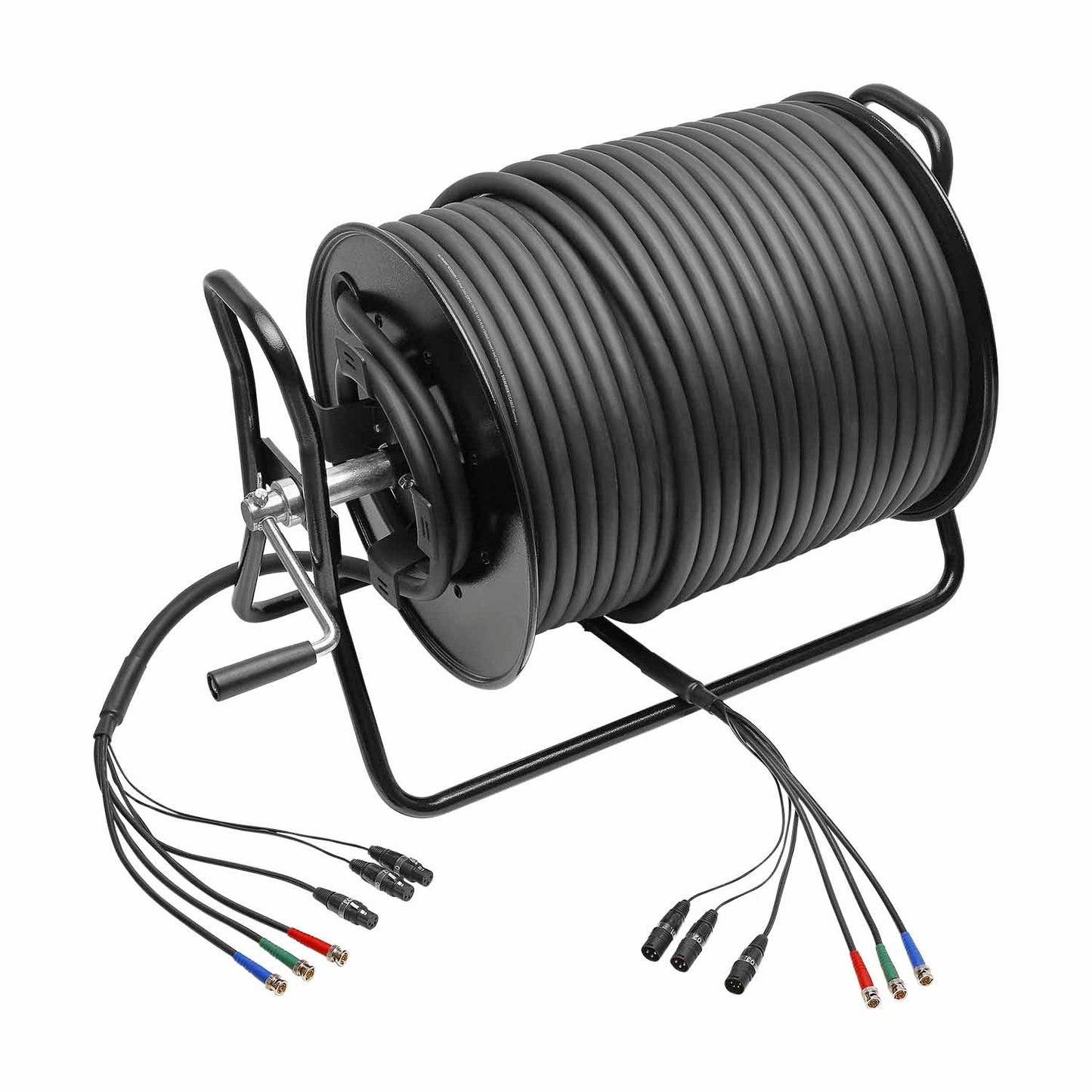 Hybrid cabel | 3 x BNC + 2 x XLR 3-pole + XLR 4-pole male / 3 x BNC + 2 x XLR 3-pole + XLR 4-pole female, HICON