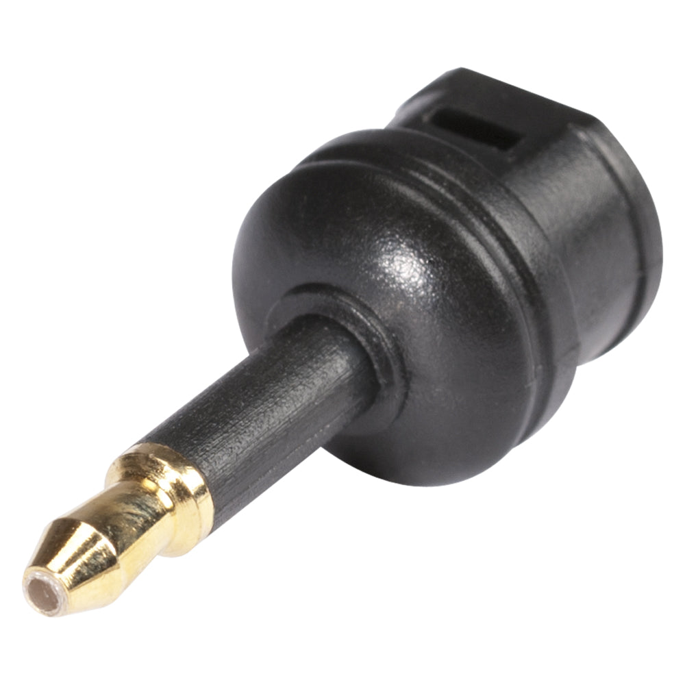 HICON Adapter | TOSLINK lizdas/Mini-jungtis kištukas tiesi, juodas
