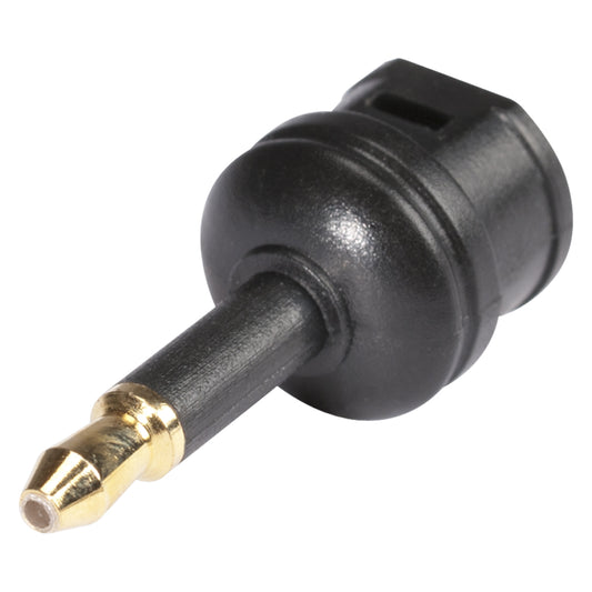 HICON Adapter | TOSLINK lizdas/Mini-jungtis kištukas tiesi, juodas