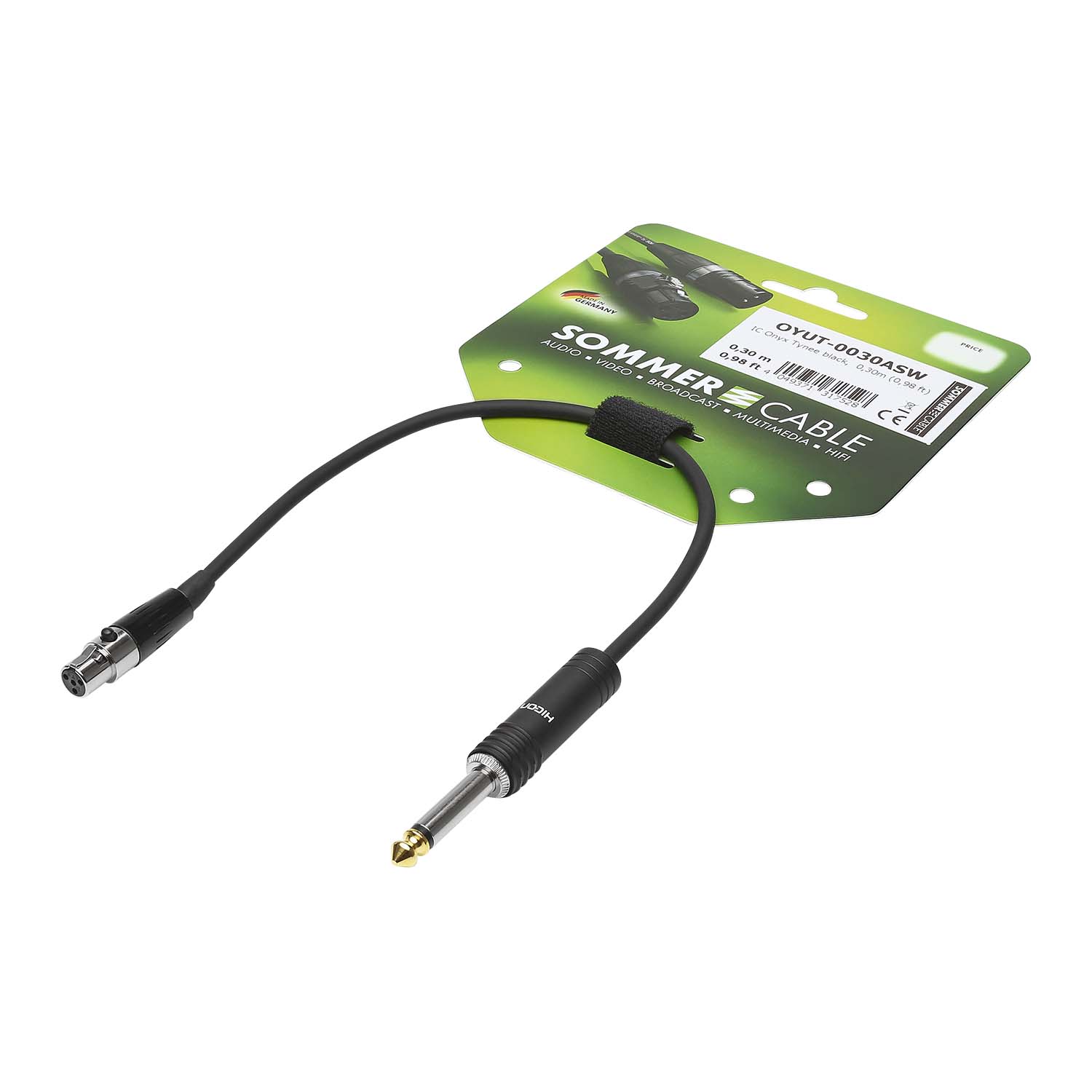 Guitar, 1 x 0,22 mm² | Mini-XLR / Jack, HICON