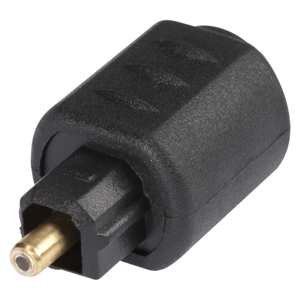Adapter | Mini-jungtis kištukas/TOSLINK kištukas tiesi, juodas