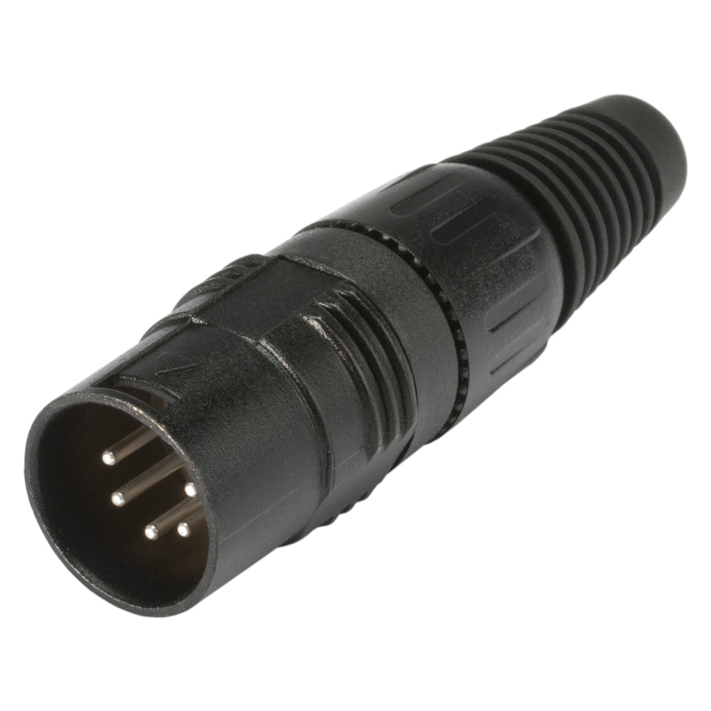 HICON Adapter | DMX Terminator 120 O/XLR 5 polių kištukas tiesi, juodas