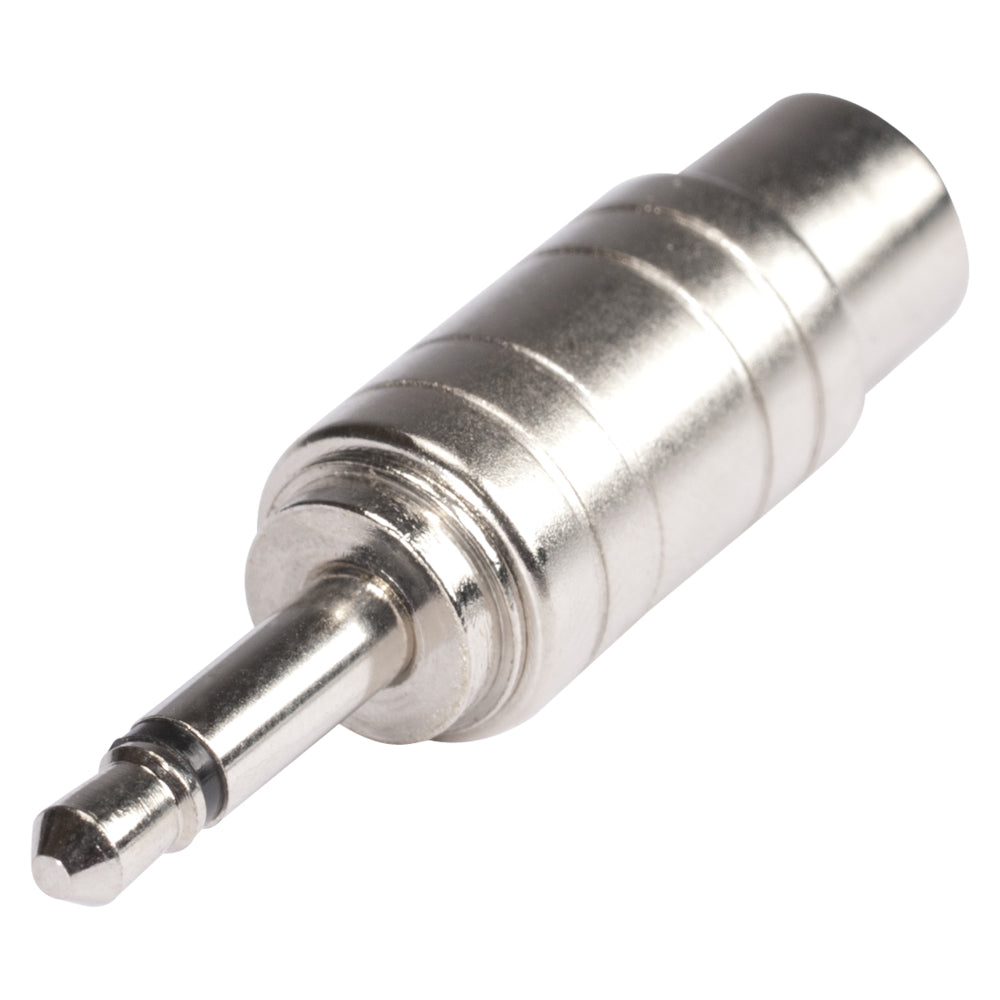 HICON Adapter | Minijack kištukas 3,5 mm mono/RCA lizdas tiesi, chrome coloured