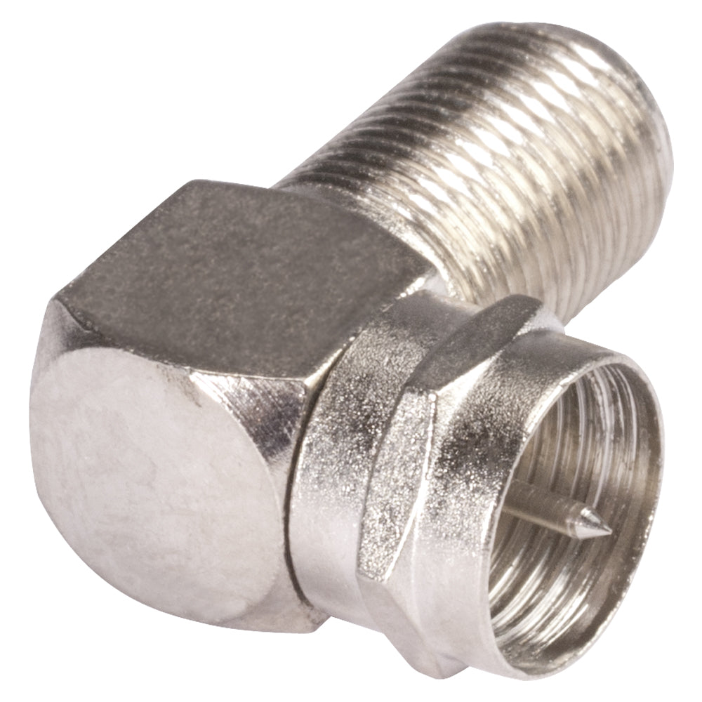 HICON Adapter | F lizdas/F kištukas angled, pilkas