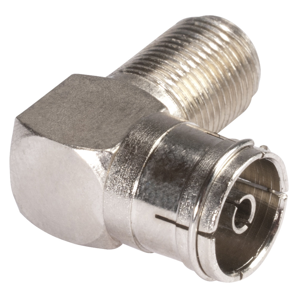 HICON Adapter | Antenna lizdas/F lizdas kampinė, pilkas