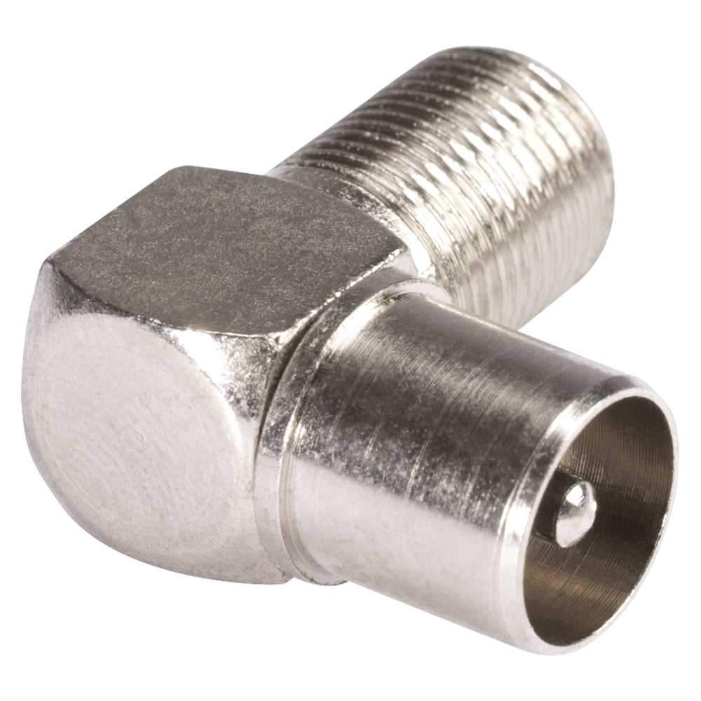 HICON Adapter | Antenna kištukas/F lizdas kampinė, pilkas