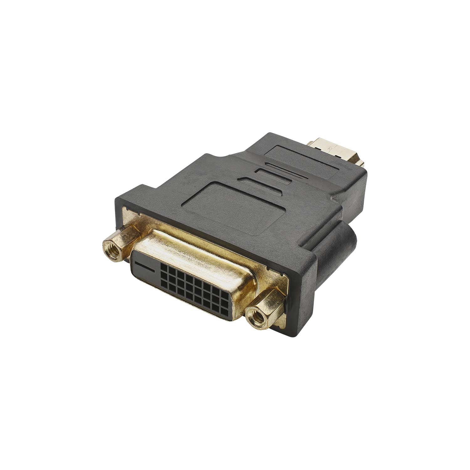 Adapter | HDMI kištukas/DVI lizdas tiesi, juodas