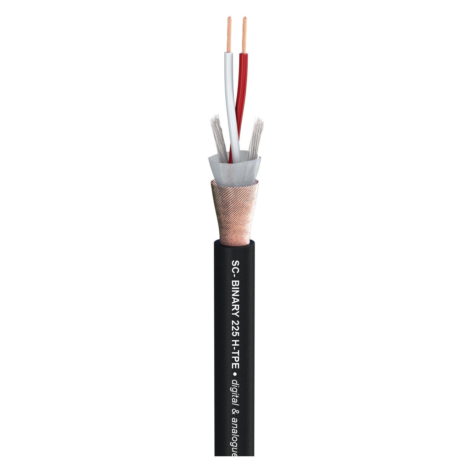 DMX SC-BINARY 225; 2 x 0,25 mm²; Soft-H-TPE Ø 6,70 mm; juodas
