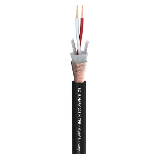 DMX SC-BINARY 225; 2 x 0,25 mm²; Soft-H-TPE Ø 6,70 mm; juodas