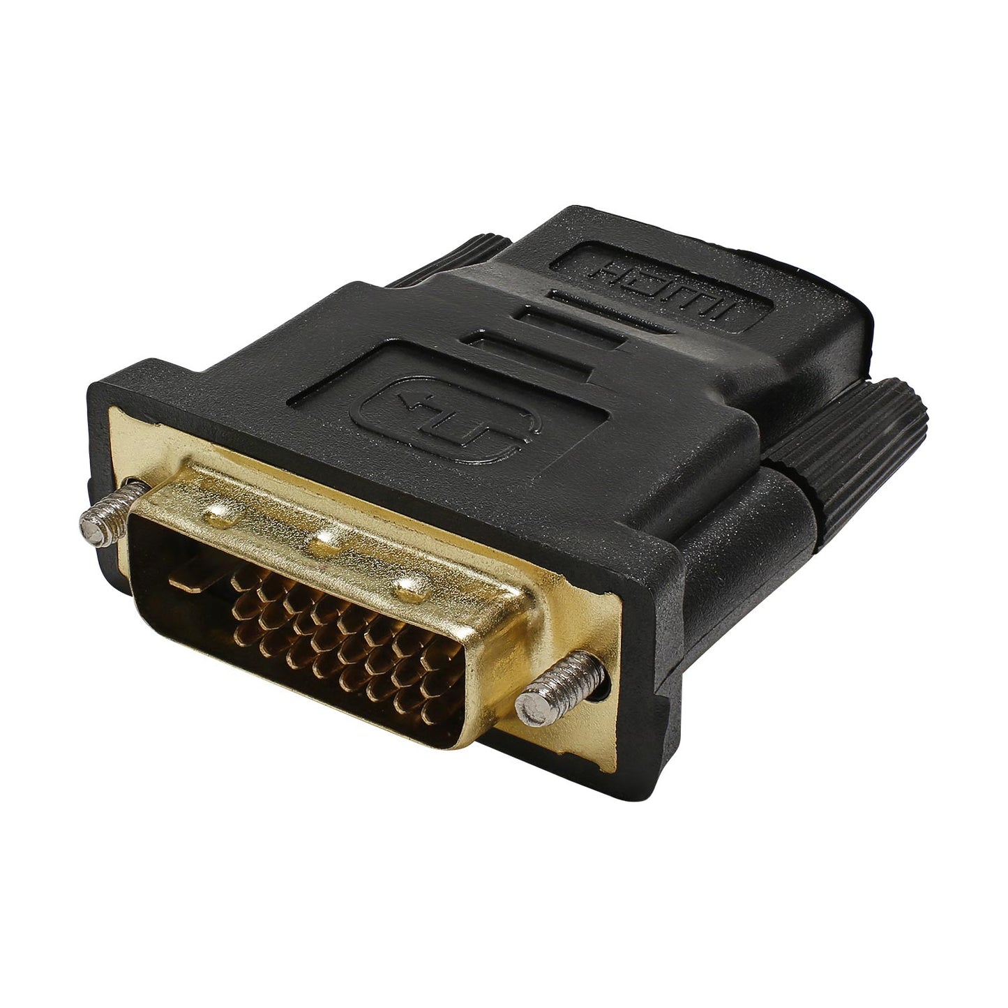 Adapter | HDMI lizdas/DVI kištukas tiesi, juodas