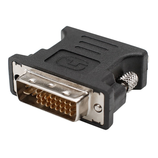 Adapter | VGA lizdas/DVI kištukas tiesi, juodas