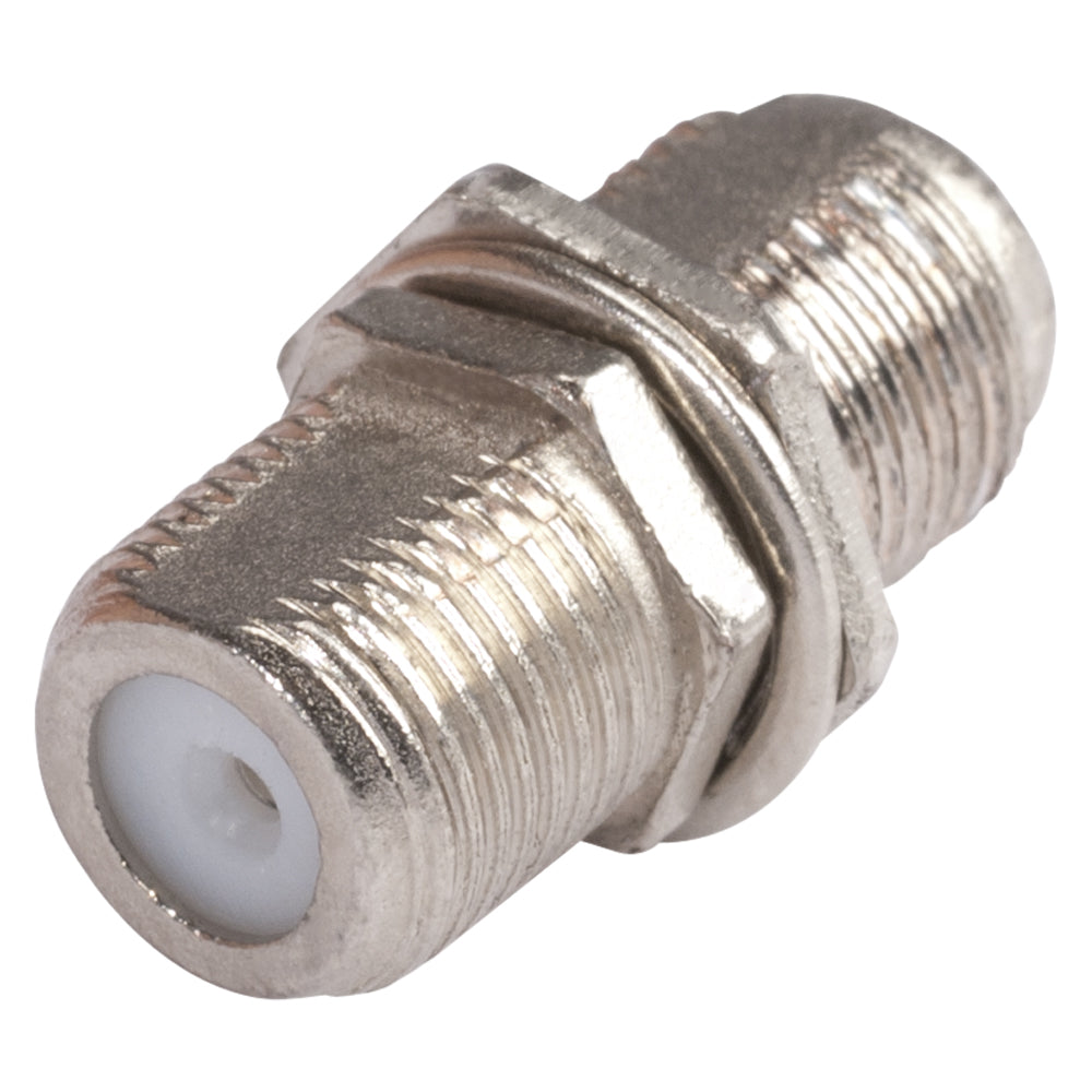 HICON F-plug, 2-pole , metal-, Patch-lizdas jungtis, nickel plated contact(s), screw thread, nickel