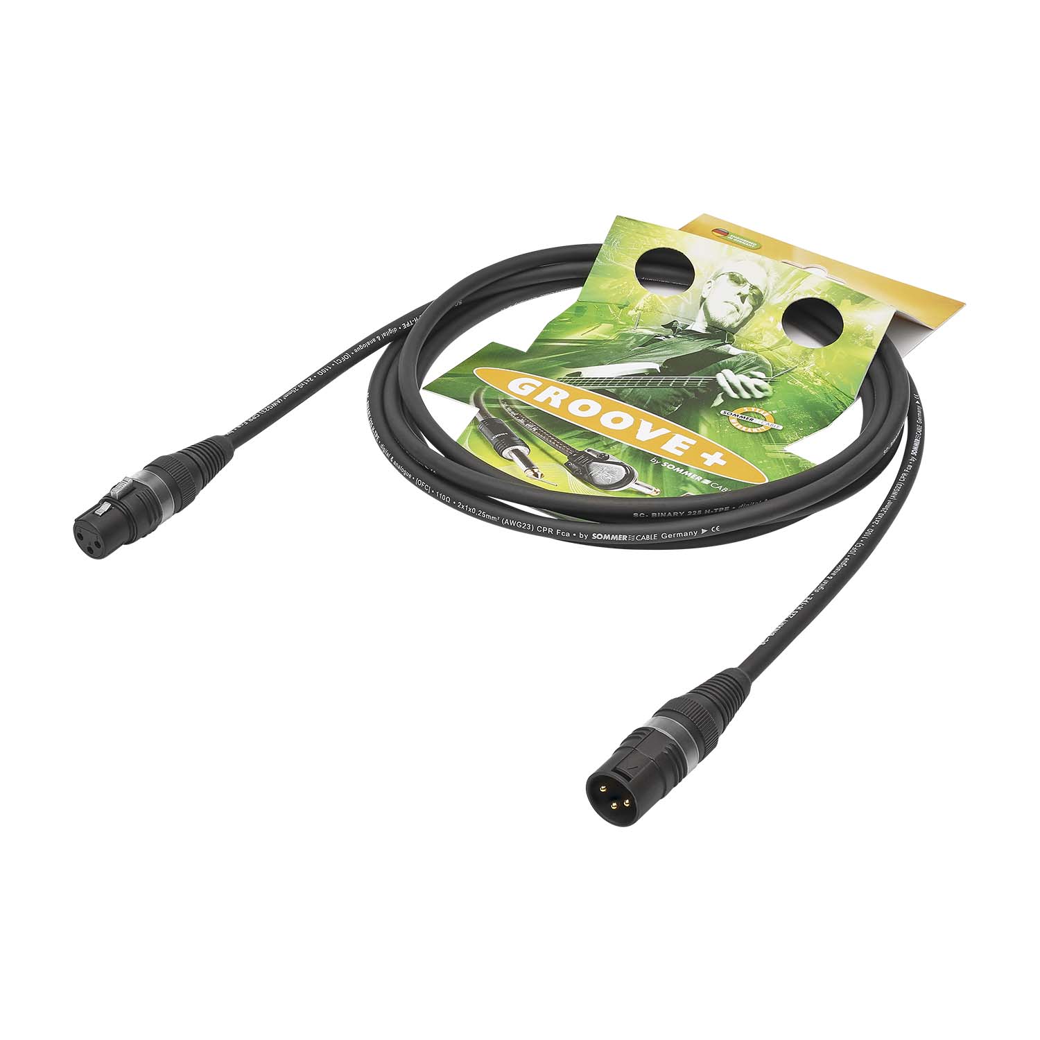 Aes / ebu / dmx512 SC-BINARY 225, 2 x 0,25 mm² | XLR / XLR, HICON