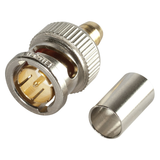 HICON BNC 3G-SDI crimp-kištukas jungtis, tiesi, nickel