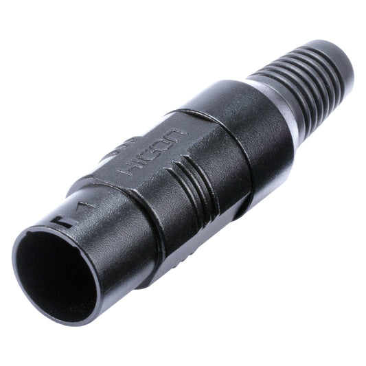HICON jungtis housing XLR format for RJ45C6XL/SC-Mercator CAT.7 PUR XL, juodas