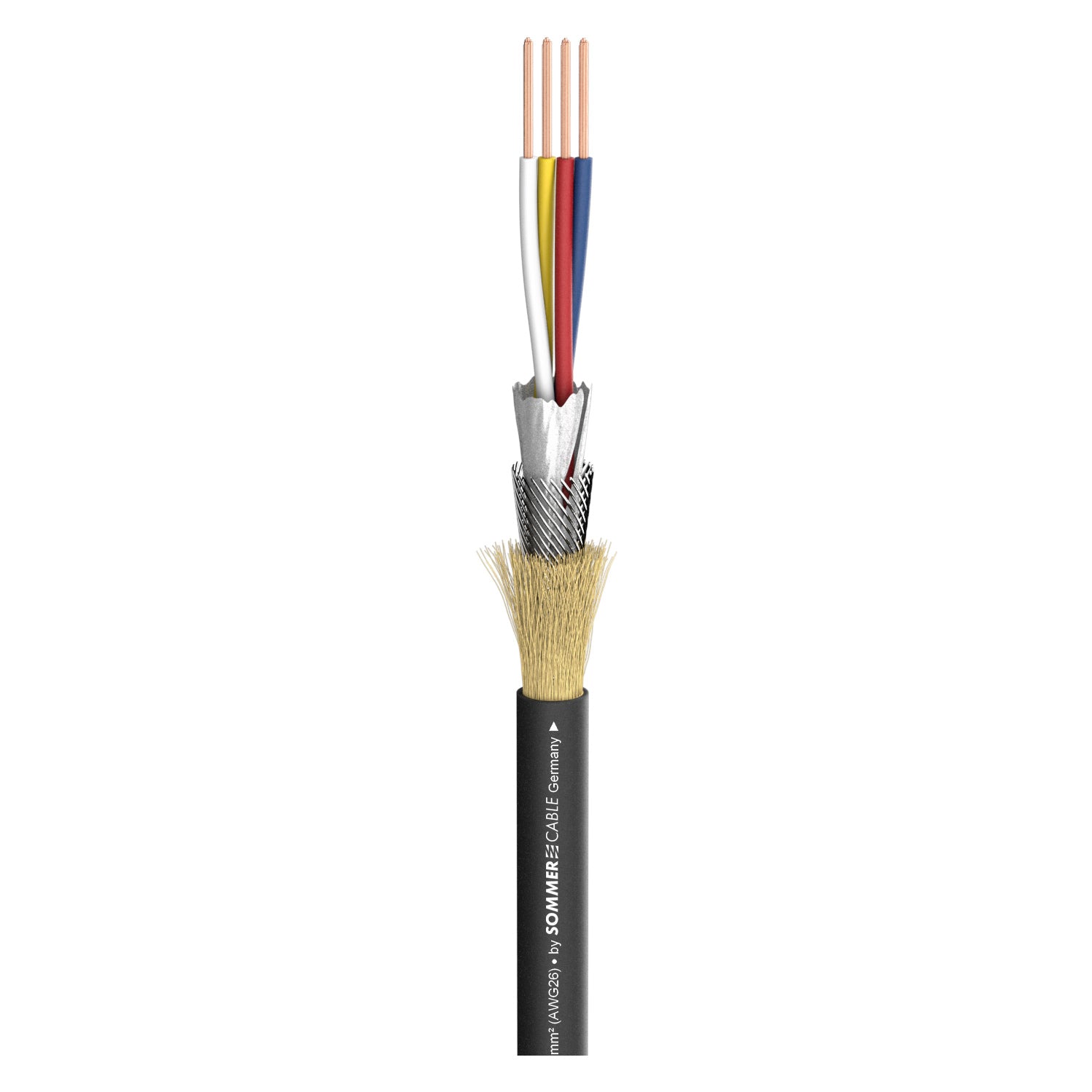 DMX SC-Semicolon 6 AES/EBU - OEM-Sonderversion; 6 x 0,14 mm²; PUR with ARAMID reinforcement Ø 6,40 mm; juodas