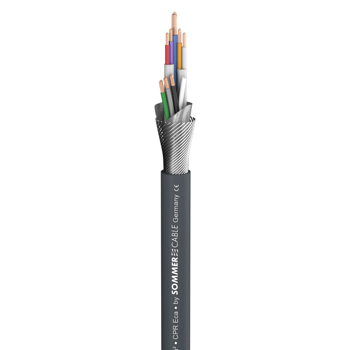 Mikrofono kabelis SC-Octave Tube; 7 x 0,14 mm²x 0,50 mm²; PVC Ø 6,50 mm; pilkas