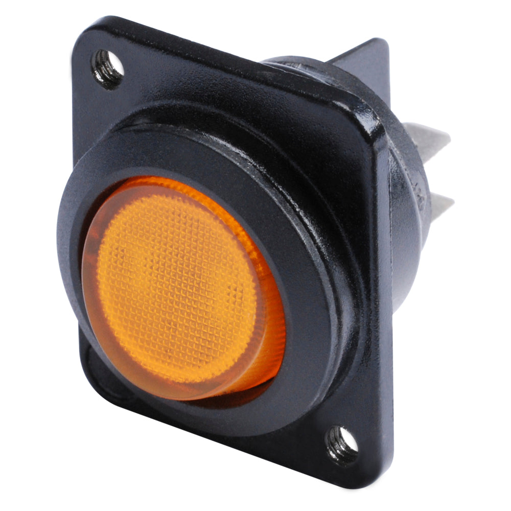 HICON Switch Glow lamp geltonas 2-pole on / off for SYS-series