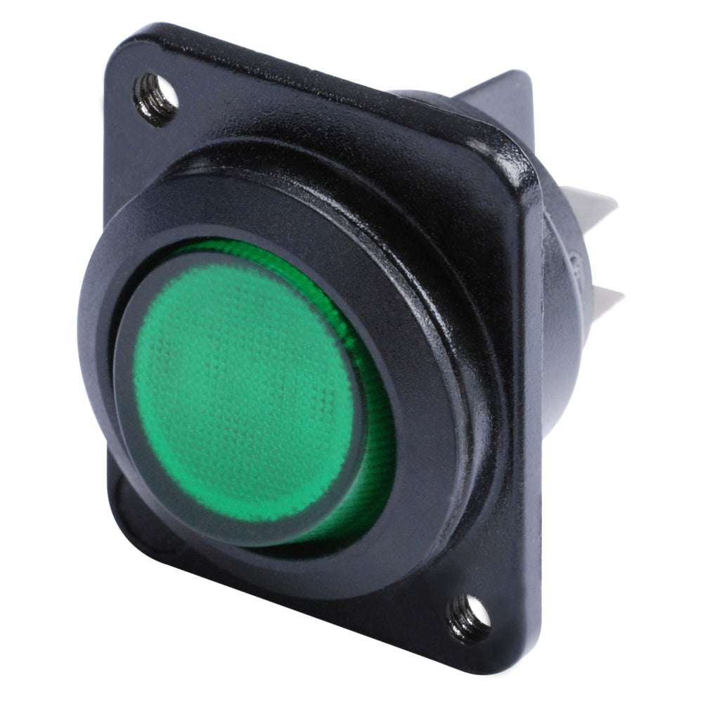 HICON Switch Glow lamp žalias 2-pole on / off, 10A / 250VAC for SYS-series