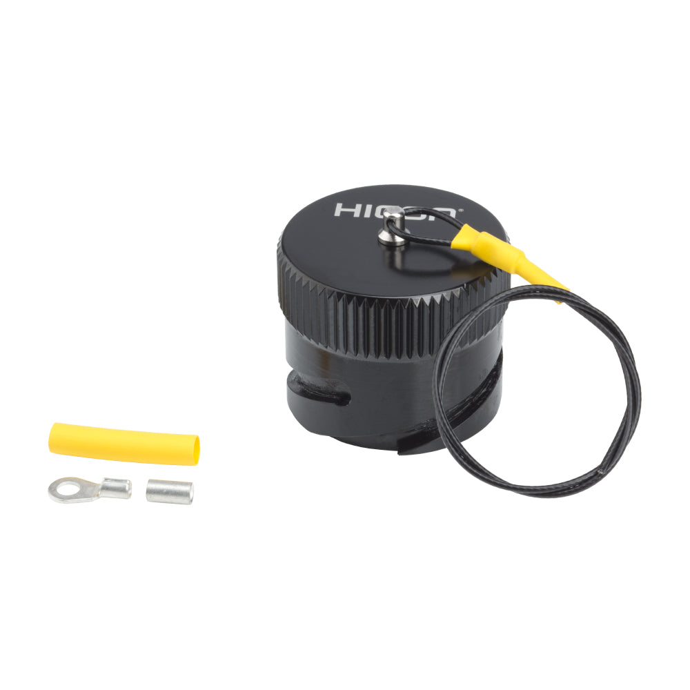 HICON Round-LK 25 lizdas (CIR25), Cover cap, Bajonet, juodas