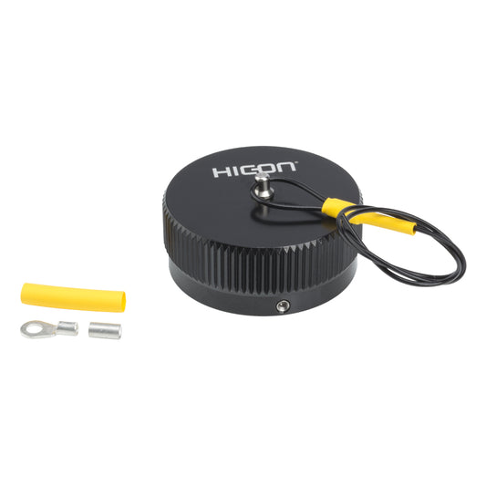 HICON Round-LK 37 kištukas (CIR28), Cover cap, Bajonet, juodas