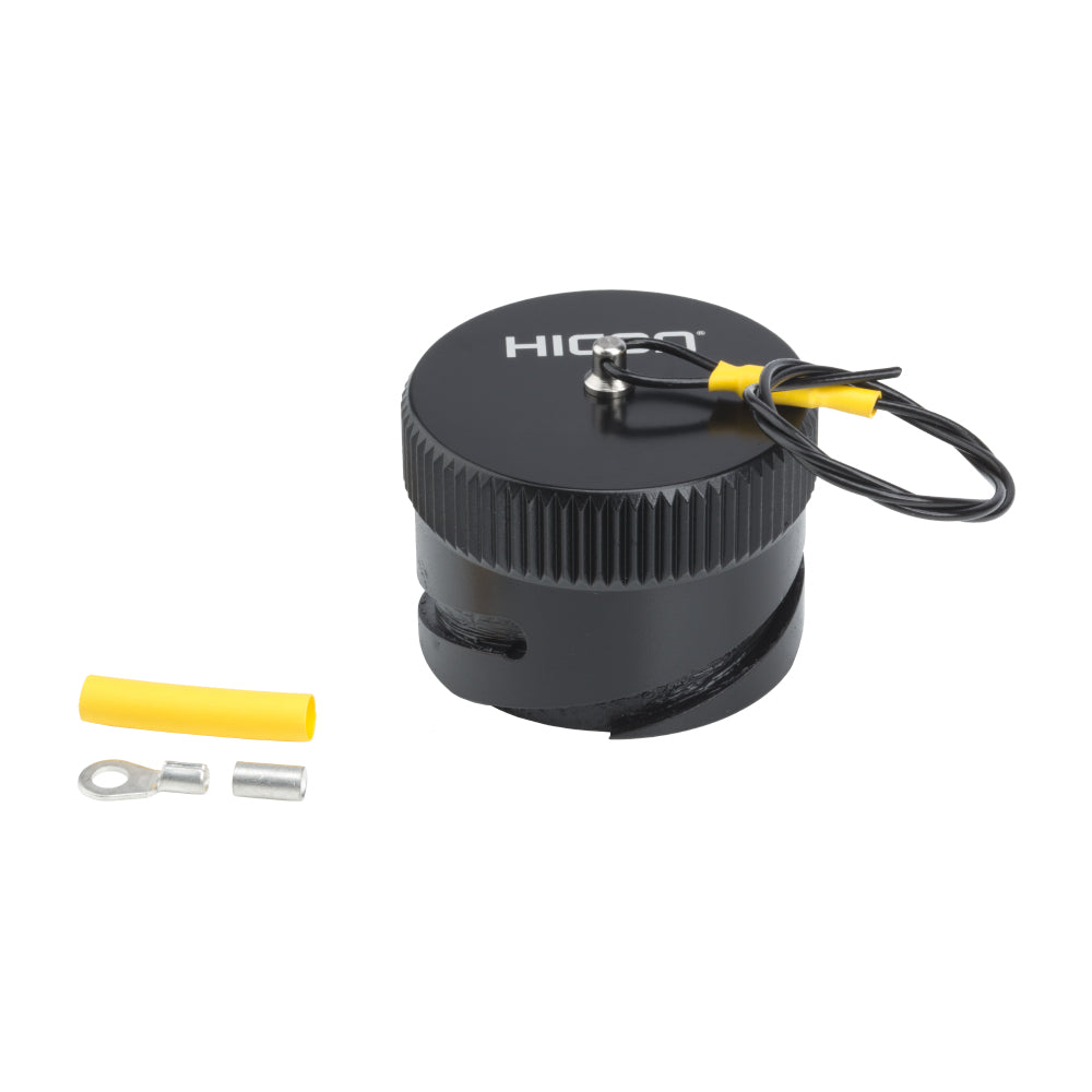 HICON Round-LK 37 lizdas (CIR28), Cover cap, Bajonet, juodas