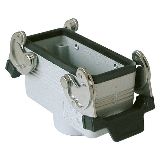 ILME rectangle MP 24, metal-, Sleeve housing, 2 clamps, pilkas