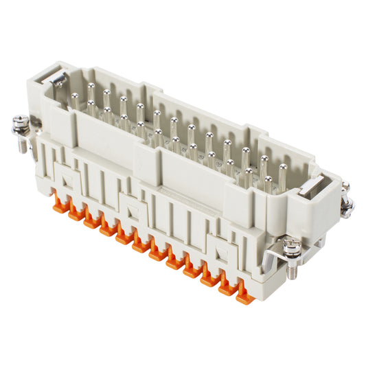 ILME rectangle MP 24, 24-pole , Pin insert SQUICH, pilkas