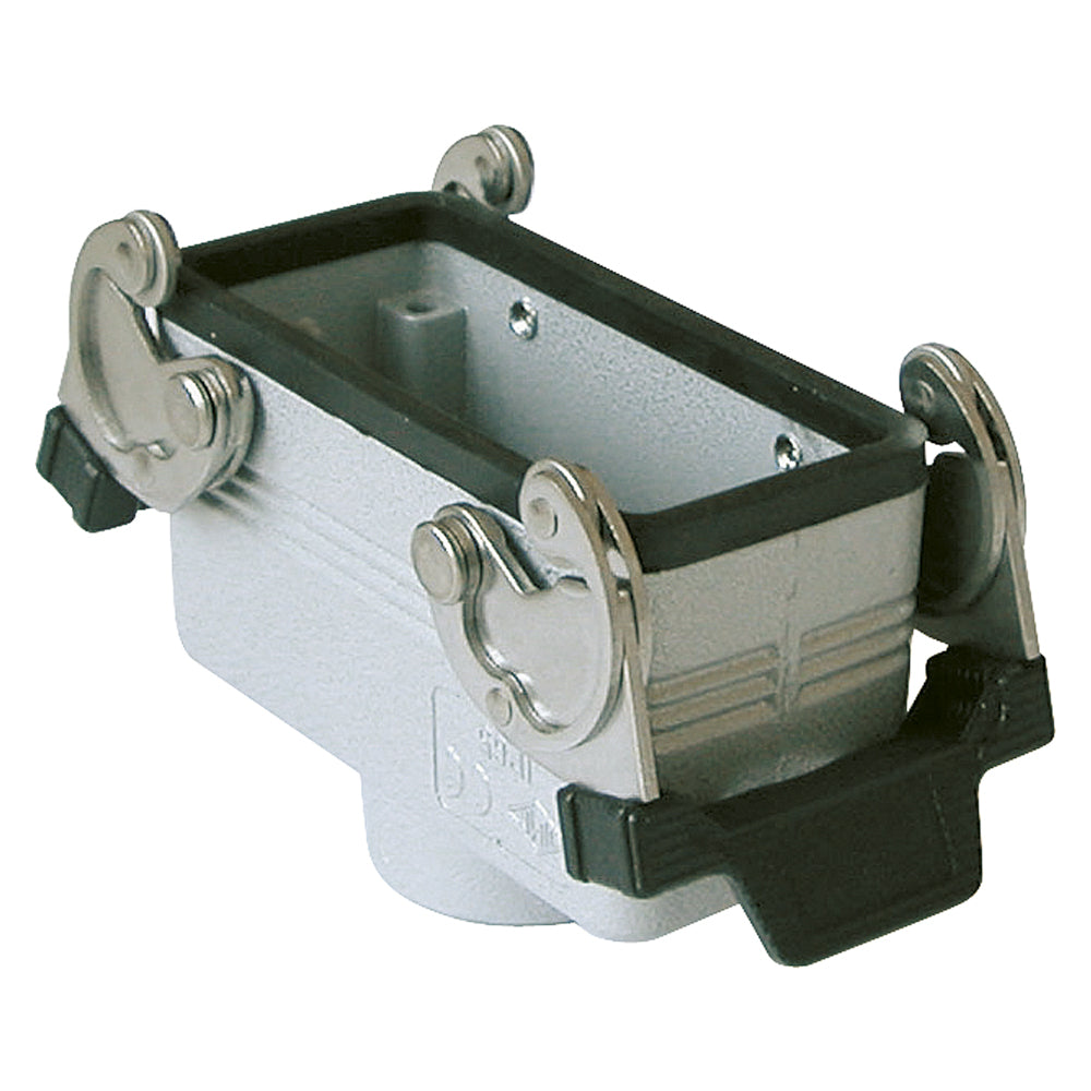 ILME rectangle MP 16, metal-, Sleeve housing, 2 clamps, pilkas