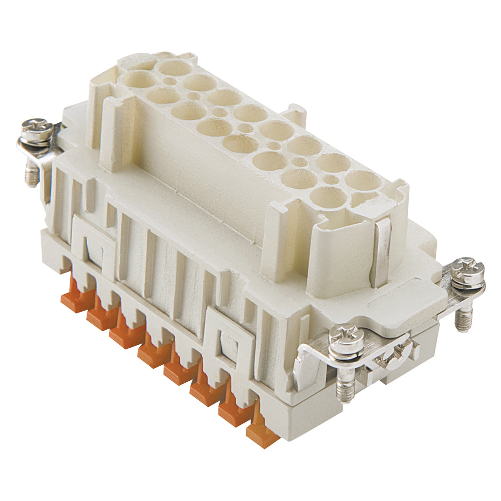 ILME rectangle MP 16, 16-pol , Socket insert SQUICH, pilkas