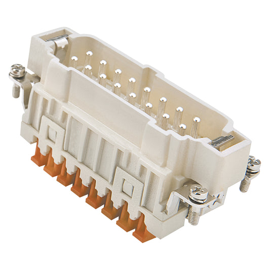 ILME rectangle MP 16, 16-pol , Pin insert SQUICH, pilkas