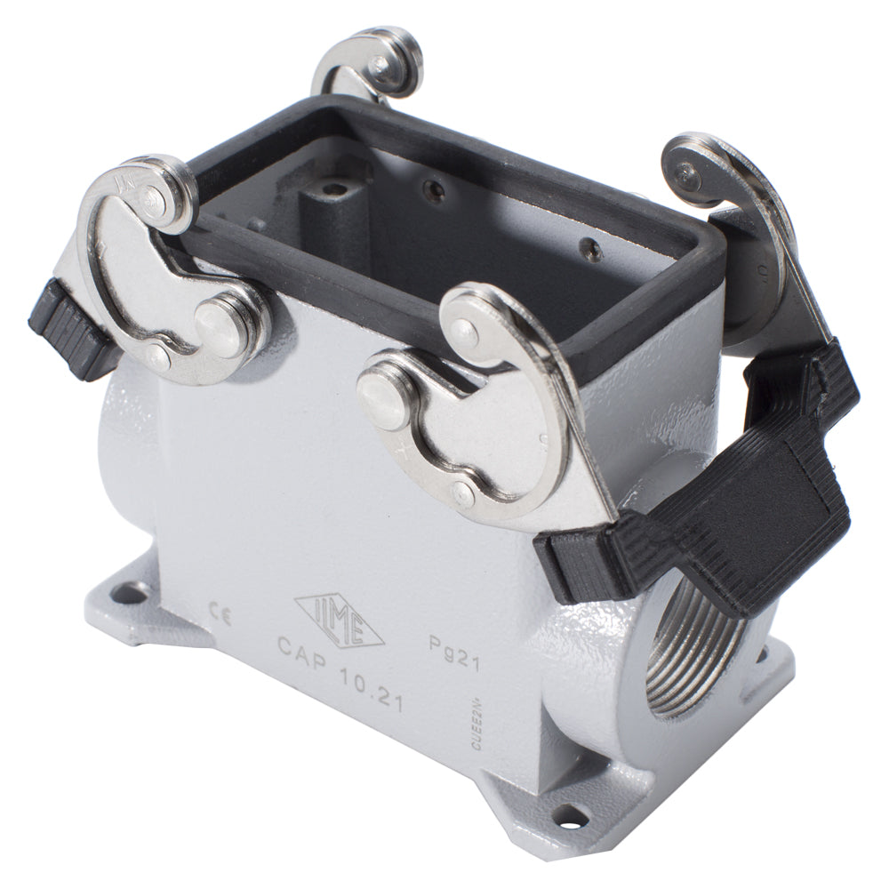 ILME rectangular MP 10, metal-, Surface-mounted housing high, 2 clamps, pilkas