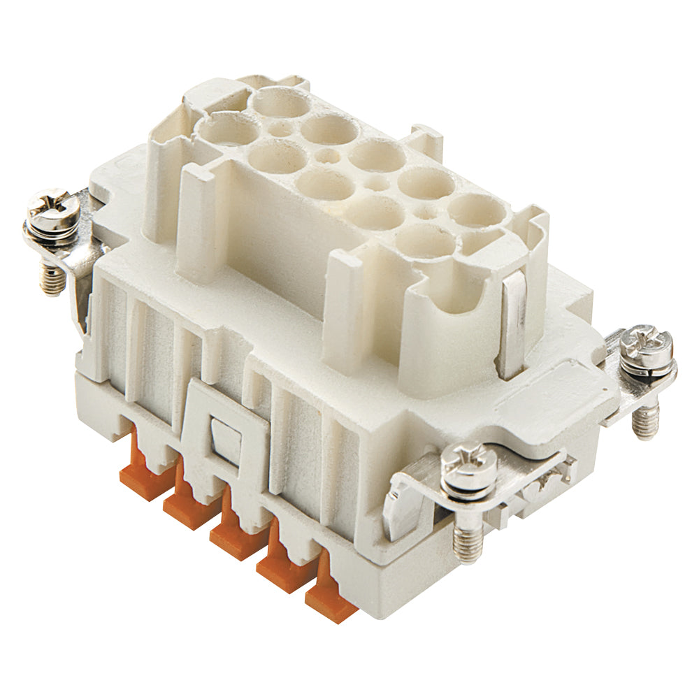 ILME rectangular MP 10, 10-pole , Socket insert SQUICH, pilkas