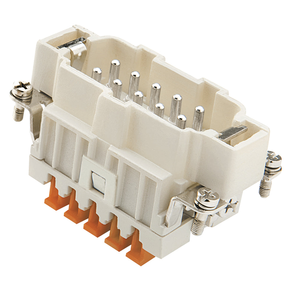 ILME rectangular MP 10, 10-pole , Pin insert SQUICH, pilkas