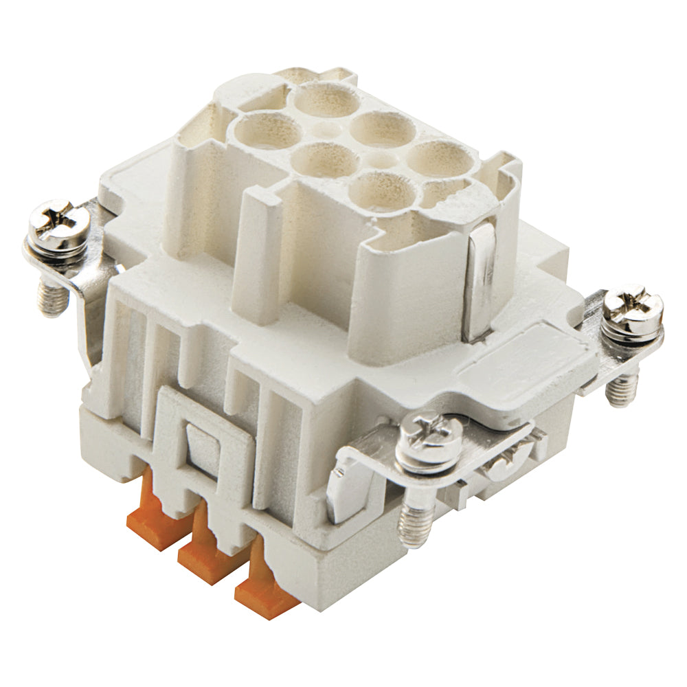 ILME Rectangular MP 06, 6-pole , Socket insert SQUICH, pilkas