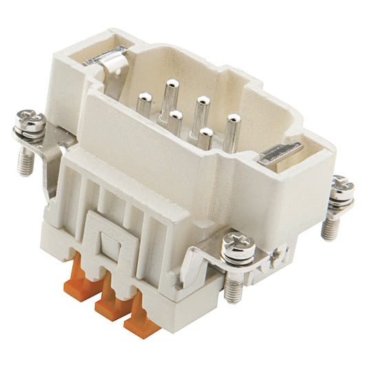 ILME Rectangular MP 06, 6-pole , Pin insert SQUICH, pilkas