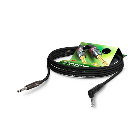 Instrumentinis kabelis, 1 x 0,22 mm² | jack / jack 90°, NEUTRIK®