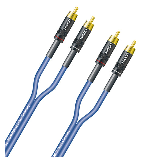 Rca patch cable, unbalanced SC-Onyx, 1 x 0,25 mm² | RCA / RCA, HICON