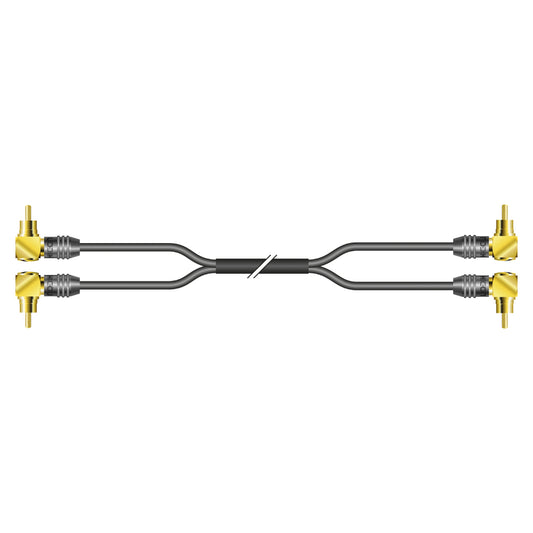 Rca patch cable, unbalanced SC-Quantum Highflex, 2 x 0,14 mm² | RCA / RCA, HICON